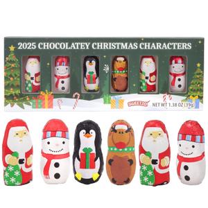 2 x Mini Chocolatey Christmas Characters, Individually Foil Wrapped Pieces, Stocking Stuffer Candy, 1.38 Ounces (EXP 04/27/26)