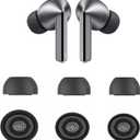 Replacement for Galaxy Buds3 Pro Earbuds Tips Silicone Ear Tips, Galaxy Buds 3 Pro Eartips S/M/L 3 Size 3 Pairs Upgrade Black 913b3