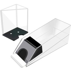 SEETOOOGAMES Blackjack Shoe Discard Tray - Poker Cards Dealing Shoe with Discard Holder - Clear Acrylic Card Dispenser Casino Blackjack Game Accessories