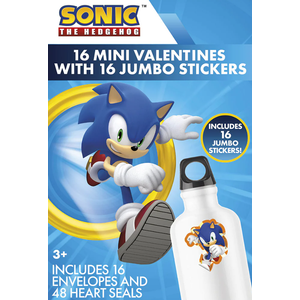 Sonic Die Cut Valentine's Jumbo Stickers
 3Pack