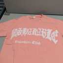 Oversized Graphic Tees Men Vintage Y2K Print Shirts Streetwear Unisex Harajuku T-Shirts Pink S