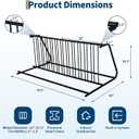 Commercial Grid Bike Rack - Heavy Duty Outdoor Bicycle Rack Stand, Freestanding Metal Floor Bike Stand for Garage, School, Outdoor Parking, Bike Shop (Single & Double Sided)