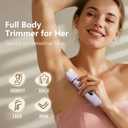 Hair Removal Epilators Bikini Trimmer for Women, Painless Waterproof Electric Foil Shaver Razors for Facial Leg Body Armpit, Ceramic Blade with Type-C Charging, Travel Size, SE Version
