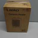 Lasko CD09250 Ceramic Adjustable Thermostat Tabletop or Under-Desk Heater, 9 Inches High, Black