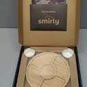 SMIRLY Charcuterie Large Bamboo Cheese Board Set for Serving - House Warming Gifts for New Home, Wedding, Bridal Shower & Birthday, for Women