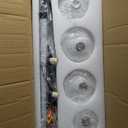 6-Light Black Pendant Light Modern Sputnik Chandelier for Dining Room Mid Century Globe Chandelier with Milk Glass Shade Sputnik Ceiling Light Fixture for Entryway Kitchen Island Foyer Bedroom