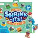 Ooly 28 PC DIY Shrinking Art Kit for Kids, 20 Plastic Pre Cut Charms and More, No Mess Creative Activity Jewelry Making Kit - Fun Friends