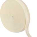 uxcell 10 Yards Fold Over Elastic Stretch Ribbon Strap, 1-1/2 Inch Wide Folded Edge Elastic Webbing for Hair Ties Headbands DIY Craft Waistband Pants Clothes, Beige