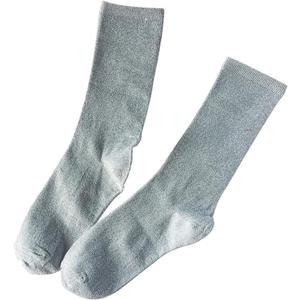 2 Pairs Women's Novelty Glitter Ankle Socks Casual Ladies Bright Retro Sox Piles Sock