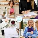 SEQES A5 Undated Planner- Leather Cover with goal tracker,full focus And habit To Increase Productivity organizer And Goal Setting & Reflection Journal | Weekly/Monthly Planner (pink)