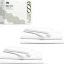 Mayfair Linen 100% Egyptian Cotton Full Sheet Set Pack of 2 - Luxury 600 Thread Count Egyptian Cotton Sheets Full Size (8 PC, White), Soft, Cooling, 16" Deep Pocket Hotel Collection Bed Sheet Set