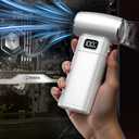 Super Power Compressed Air Duster with LED Display, Cordless Cordless Air Duster Rechargeable, 5 Speeds Mini Leaf Blower, Dust Blower Cleaning Kit for Computer, Keyboard, Outdoor and Car