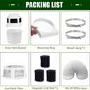 Upgraded Version - VIWINVELA 3 in 1 Indoor Dryer Vent Kit with White Dryer Vent Hose - Dryer Lint Catcher Water Filter Bucket - Dryer Lint Trap for Electric Dryer, White Dryer Vent Bucket With White Hose