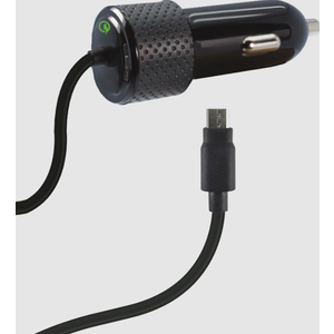 ZGear 28.8W USB-C Adaptive Fast Charge Car Charger - Black