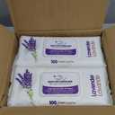 Best Pet Supplies 8" x 9" Large Dog Wipes - Cleaning and Deodorizing for Paws and Coat - Gentle Formula with Lavender Vitamin E for Puppies and Cats - 100 Count, 4 Packs