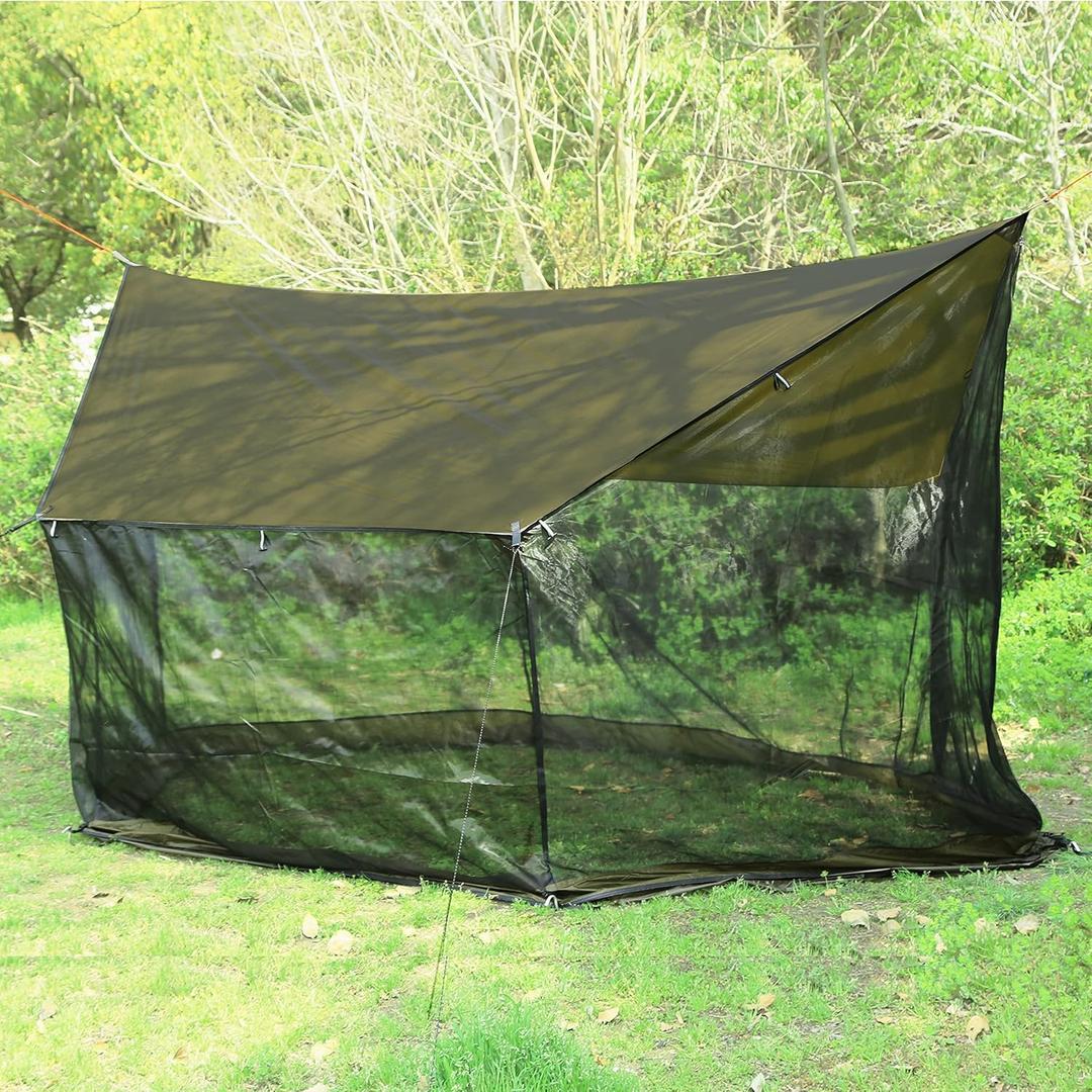 Preself Screen House for Hammock Canoe Picnics Backyards Backpacking Camping Beach in Summer (Ultralight)