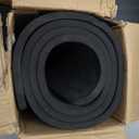 Hatha Yoga Large TPE Yoga Mat 6'x4'x1/2" Extra Thick Non-Slip Exercise Mat - for Yoga Pilates & Home Gym Workouts (Black)