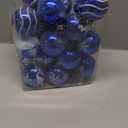 Joiedomi 24 Pcs Christmas Ball Ornaments, Blue & White 2.3 Deluxe Delicate Painting & Glittering Shatterproof Christmas Tree Ornaments for Wreath Garland Holiday Indoor Party