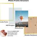 JCJMY 14x19 Picture Frame Gold for Poster Photo Picture, Horizontal and Vertical Formats for Wall Hanging, 14 x 19 Wall Gallery Poster Photo Frame with Shatter Resistant Plexiglass,Gold