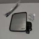 10L0L Golf Cart Mirror, Extra Large Side Rear View Universal for Yamaha, Club Car, EZGO, Folding Adjustable 180 Degree, L