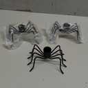 Spider Cone Candlestick, Suitable for Halloween Dining Table, Home Horror Party Decoration (3-Piece Set)