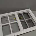 Hryan 12"x18" Shed Window for Chicken Coop, Playhouse and Mobihome, White Windows for Exterior Sheds, Mobile Home, Garage and Green House