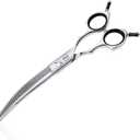 HASHIMOTO Curved Thinning Shears for Dogs,Curved Dog Thinning Shears for Grooming,Cat Curved Blender,50 Teeth,7.0 Inch,30% Thinning Rate,Light Weight.Designed for Pet Groomers or Family DIY Use.
