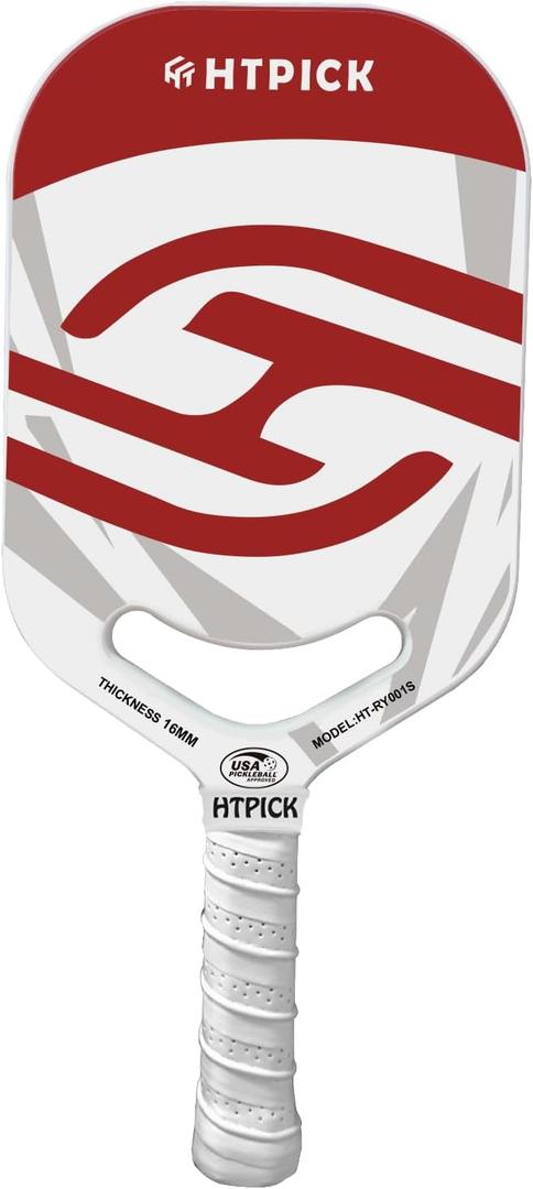 Pickleball Paddles | T700 Carbon Fiber Pickleball Paddle with Aero Throat | Hot-Press Moulding | 16mm Polymer Core | Specifically Engineered for Swing Speed and Manoeuvrability (418mm)