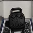 6 Head Massage Gun - Deep Tissue Massage Gun with 50 Adjustable Intensities & 9 Modes, Electric Percussion Massage Tool for Back, Leg, Muscle Pain Relief, Ideal Gifts for Friends and Parents (Black)