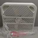 Pelonis Box Fan 20 Inch  Adjustable 3 Speeds For the Perfect Noise Level for Sleeping  5 Blade Technology Provides Powerful Airflow to Beat the Heat  Sleek Design, Lightweight, Durable, White