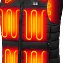 Heated Vest for Men with Battery Pack Included (No Charger), 10 Heating Zones Quilted Insulated Heated Vest Gift Box (Small)