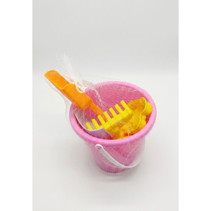 Collapsible Beach Toys Set for Kids Toddlers Girls, Collapsible Sand Bucket and Shovels Set