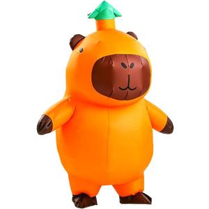 Rysotowy Inflatable Capybara Costume for Adults Funny Blow Up Animal Suit Full Body Halloween Cosplay Dress Up Party Outfit