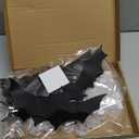 2025 New Halloween 3D Lighted Bats, LED Purple Lighted 3D Bats Halloween Decoration, Upgrade LED Glowing Bat Group Hanging Wall Luminous Glow Clings Multipack (30Pcs Black)