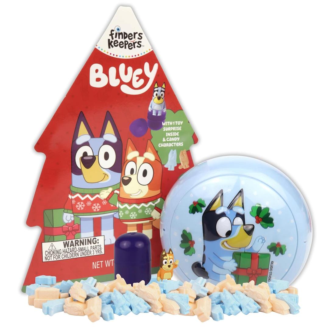 Christmas Bluey Gift Set, Finders Keepers and Candy Filled Ball, Festive Stocking Stuffers, 2 Items (EXP 05/20/26)