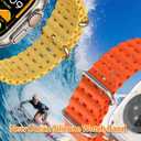 Ocean Sport Bands Compatible with Apple Watch Ultra 2/Ultra Band 49mm 46mm 45mm 44mm 42mm for Men Women, Metal Connector with Breathable Silicone Waterproof Strap for iWatch Series 10 9 8 7 SE 6 5 4 3 (Green/Black)