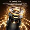 Outdoor Speakers Gifts for Men Bluetooth Speaker with Lights Multi-Sync up to 100 Speakers Auto-Pairing HD Stereo Sound Cool Stuff House Warming Gifts IPX5 Waterproof Lantern for Camp|Patio|Pool|Yard