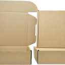 6 x 6 x 2 Inches Small Shipping Boxes 50 Pack Corrugated Cardboard Packaging Business Moving Mailing Box (Kraft)