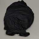 7.2FT Black Round Backdrop Cover -Foldable Polyester Circle Background for Wedding Birthday Party Photography Decoration