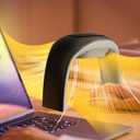 Desk Mouse Pad Hand Warmer Super Quiet, 110v 100w Heated Mouse Pad Hand Warmer, Personal Desk Heater Energy Efficient Ceramic Office with Thermostat Low Wattage - Black