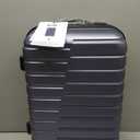 Coolife Carry On Luggage Airline Approved with Wheels Hard Shell Suitcase Spinner TSA Lock Telescopic Handle 20-inch,Blue