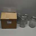 LUODA MirthMood 32 OZ Wide Mouth Mason Jars, 4 PACK Glass Mason Jars with airtight Lids, Quart mason jars wide mouth for Preserving, Meal Prep, Overnight Oats, Sauces,Honey, Jam, Yogurt or Jar Decor