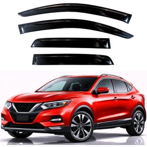 KPY Rain Guards Fit for 2017-2022 Nissan Rogue Sport, Out-Channel Window Visors Vent Wind Deflectors 4PC, Car Accessories for 17-21 Nissan Qashqai (Sport Model Only)