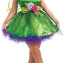 fun shack Fairy Costume For Women Green Dress Halloween Outfit Womens Dress Up Party Wear (Medium)