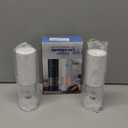 Electric Salt and Pepper Grinder Set, Rechargeable Automatic Pepper Mill Grinder with LED Light, House Warming Gifts New Home, One-Hand Operation for Kitchen Appliances(2 Pack Upgrade White)