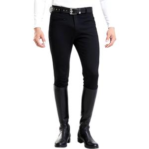 Men's Breeches Full Seat Equestrian Pants for Horseback Riding White Black Horse Riding Trousers Clothes Equipment (US, Numeric, 34, Regular, Black)