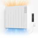 1500W Convection Heaters-Wall Panel Heater-Electric Heater for Indoor Use, Quiet Fan-less Design, Energy Efficient Heating with Remote Control, 24h Timer, Child Lock