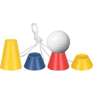 VORCOOL Rubber Winter Golf Tees with Different Heights for Frosty Days 4pcs