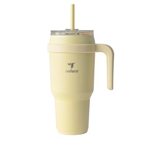 Reduce 24 oz Stainless Steel Tumbler with Handle - Dual-Wall Vacuum Insulated Travel Mug, Sweat-Proof Lid & Reusable Straw - Keeps Drinks Cold for 24 Hrs, Fits Cupholders, Dishwasher Safe