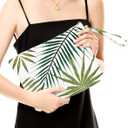 2 x Fokongna Palm leaves Wet Bag Travel Wet Dry Bag Beach Bag Diaper Bag Wet Bag For Swimsuit Travel Makeup Bag Toiletry Bag